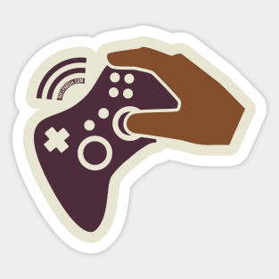 Black Gamer Controller Sticker